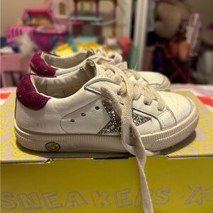 Stylish Kids Golden Goose Sneakers with Glitter Star